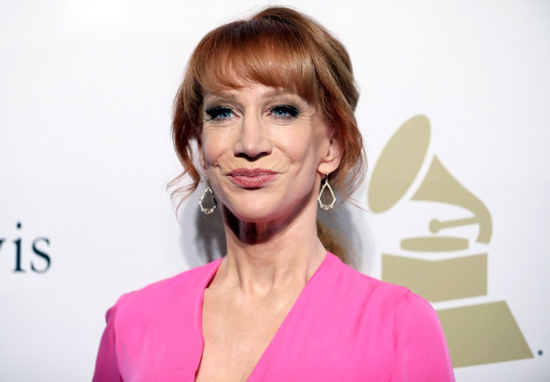 Kathy Griffin attends the Clive Davis and The Recording Academy Pre-Grammy Gala at The Beverly Hilton Hotel on Saturday, Feb. 11, 2017, in Beverly Hills, Calif. (Photo by Rich Fury/Invision/AP)
