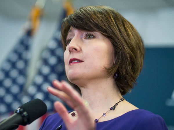 UNITED STATES - APRIL 26: Rep. Cathy McMorris Rodgers, R-Wash., conducts a news conference after a meeting of the House Republican Conference in the Capitol on April 26, 2017. (Photo By Tom Williams/CQ Roll Call)