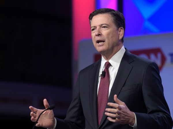 FBI Director James Comey speaks to the Anti-Defamation League National Leadership Summit in Washington, Monday, May 8, 2017. (AP Photo/Susan Walsh)