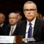 Acting FBI Director Andrew McCabe listens as Director of National Intelligence Dan Coats testifies at a Senate Intelligence Committee hearing, on Capitol Hill in Washington, Thursday, May 11, 2017. It is an annual hearing about the major threats facing the U.S., but former FBI Director Jim Comey's sudden firing is certain to be a focus of questions. (AP Photo/Jacquelyn Martin)