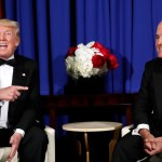 President Donald Trump meets with Australian Prime Minister Malcolm Turnbull aboard the USS Intrepid, a decommissioned aircraft carrier docked in the Hudson River in New York, Thursday, May 4, 2017. (AP Photo/Pablo Martinez Monsivais)
