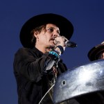 Actor Johnny Depp introduces a film at the Glastonbury music festival at Worthy Farm, in Somerset, England, Thursday, June 22, 2017.  (Photo by Grant Pollard/Invision/AP)