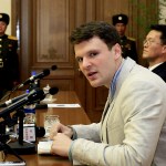 HOLD FOR SUNDAY, JAN. 22 – FILE – In this Feb. 29, 2016, file photo, American student Otto Warmbier speaks as Warmbier is presented to reporters in Pyongyang, North Korea. North Korea announced Warmbier’s detention Jan. 22, 2016, and the University of Virginia student from suburban Cincinnati was sentenced in March 2016 to 15 years in prison at hard labor after a televised confession that he tried to steal a propaganda banner. As President Donald Trump’s administration takes office one year later, there’s been little public word about what has happened to Warmbier. (AP Photo/Kim Kwang Hyon, File)