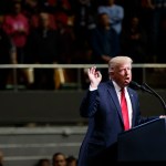 President Donald Trump speaks during a rally on, Wednesday, March 15, 2017, in Nashville, Tenn. (AP Photo/Evan Vucci)
