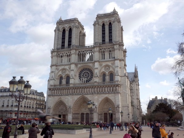 The Cathedral of Notre-Dame de Paris is the most visited monument in Paris. It is a masterpiece of Gothic architecture built in the middle age.( The Yomiuri Shimbun via AP Images )