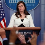 Deputy White House press secretary Sarah Huckabee Sanders speaks during the daily press briefing, Thursday, May 11, 2017, in Washington. (AP Photo/Evan Vucci)