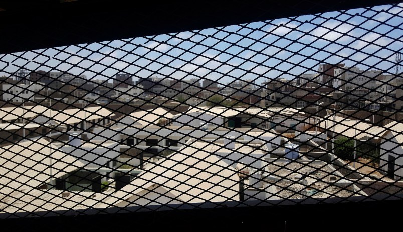 In this May 9 2017 photo, Aden Central Prison known as Mansoura where hundreds of terror suspects are held without trial after being rounded up by local Yemeni forces loyal to the United Arab Emiratis in Aden, the temporary capital of the internationally recognized government. The Emiratis is holding a wing of this main prison along with government complexes and military bases, secret jails hidden in a former nightclub and in the basements of villas in the mountains overlooking the city of Aden. Former detainees report brutal torture, and families search desperately for loved ones who have disappeared. Some have been flown to an Emirati base in the nearby Horn of Africa.(AP Photo/Maad El Zikry)
