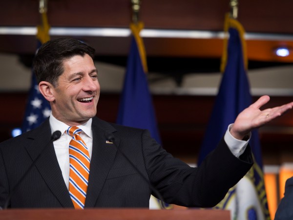 Speaker of the House Paul Ryan of Wis., speaks with reporters during his weekly news conference on Capitol Hill, in Washington, Thursday, June 8, 2017. (AP Photo/Cliff Owen)