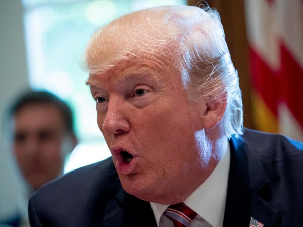 President Donald Trump speaks during a cabinet meeting in the Cabinet Room of the White House, Monday, June 12, 2017, in Washington. (AP Photo/Andrew Harnik)