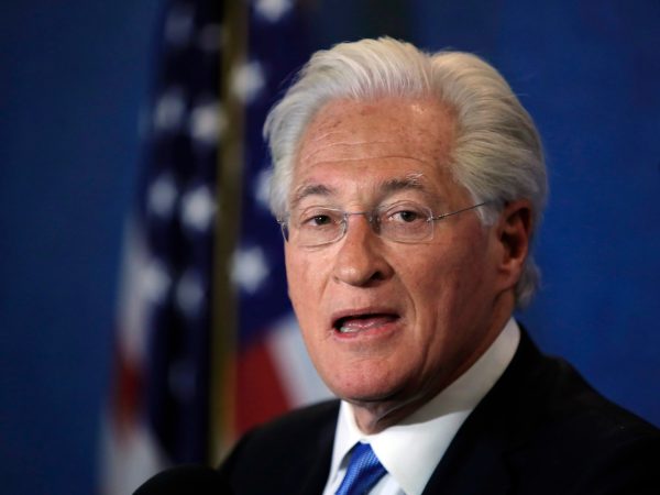 Marc Kasowitz personal attorney of President Donald Trump makes a statement at the National Press Club, following the congressional testimony of former FBI Director James Comey in Washington, Thursday, June 8, 2017. (AP Photo/Manuel Balce Ceneta)