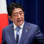 Japanese Prime Minister Shinzo Abe speaks during a press conference at his official residence in Tokyo, Tuesday, Feb. 23, 2010. (AP Photo/Shizuo Kambayashi)