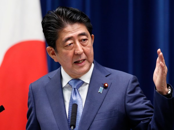 Japanese Prime Minister Shinzo Abe speaks during a press conference at his official residence in Tokyo, Tuesday, Feb. 23, 2010. (AP Photo/Shizuo Kambayashi)