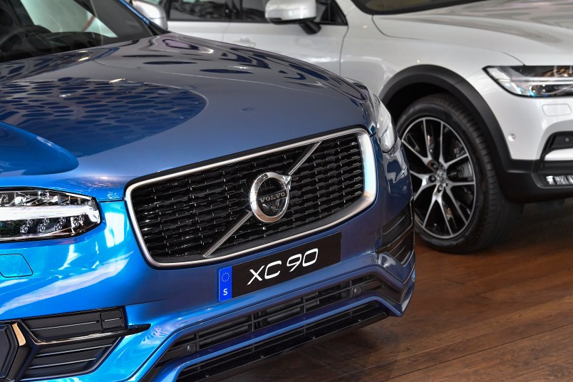 A Volvo XC 90 is seen at Volvo Cars Showroom in Stockholm, Sweden, on July 05, 2017, during a TT News Acency intreview with CEO Hakan Samuelsson. Samuelsson said that all Volvo cars will be electric or hybrid within two years. The Chinese-owned automotive group plans to phase out the conventional car engine.Foto: Jonas Ekströmer / TT / kod 10030