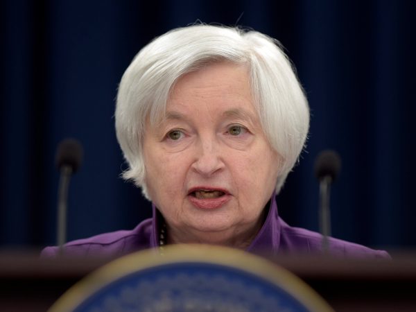 Federal Reserve Chair Janet Yellen speaks in Washington, Wednesday, June 14, 2017, to announce the Federal Open Market Committee decision on interest rates following a two-day meeting. (AP Photo/Susan Walsh)