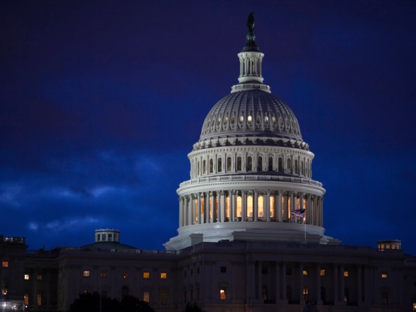 FILE - In this April 4, 2017, file photo, the Capitol is seen at dawn in Washington. Bipartisan bargainers are making progress toward a budget deal to prevent a partial federal shutdown this weekend, a major hurdle overcome when President Donald Trump signaled he would put off his demand that the measure include money to build his border wall with Mexico. (AP Photo/J. Scott Applewhite, File)