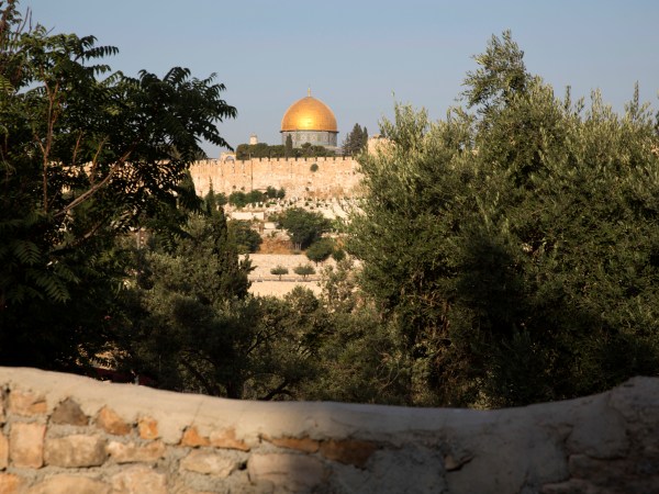 The Dome of the Rock Mosque in the Al Aqsa Mosque compound is seen in Jerusalem's Old City, Sunday, July 23, 2017. Israel installed new security cameras Sunday at the entrance to a sensitive Jerusalem holy site, as officials began indicating it was considering "alternatives" to the metal detectors at the contested shrine that set off a weekend of violence and raised tensions in the region. (AP Photo/Ariel Schalit)