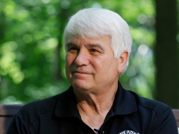HOLD FOR STORY BY MIKE HOUSEHOLDER- In a photo from Friday, June 9, 2017, in South Haven, Mich., former Army medic James McCloughan is interviewed. McCloughan saved the lives of 10 soldiers during a battle in Vietnam and is the first person awarded the Medal of Honor by President Donald Trump. McCloughan was given the nation’s highest military honor for his bravery during the Battle of Nui Yon Hill in Vietnam in May 1969 where he braved enemy gunfire to rescue his men, despite being pelted with shrapnel from a rocket-propelled grenade. The Department of Defense recommended McCloughan for the Medal of Honor last year, but there was a problem: The medal needs to be awarded within five years of the recipient’s heroic actions. Congress waived the time limit in McCloughan’s case. (AP Photo/Carlos Osorio)