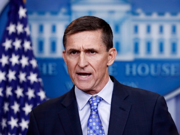 National Security Adviser Michael Flynn speaks during the daily news briefing at the White House, in Washington, Wednesday, Feb. 1, 2017. (AP Photo/Carolyn Kaster)
