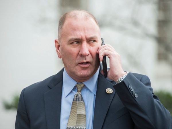 UNITED STATES - FEBRUARY 07: Rep. Clay Higgins, R-La., leaves the Capitol Hill Club after a meeting of the House Republican Conference, February 7, 2017. (Photo By Tom Williams/CQ Roll Call)