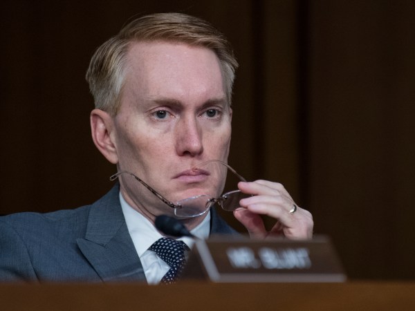 UNITED STATES - JUNE 7: Sen. James Lankford, R-Okla., attends a Senate Select Intelligence Committee hearing in Hart Building featuring testimony by intelligence officials on June 7, 2017. (Photo By Tom Williams/CQ Roll Call)