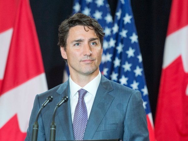 Prime Minister Justin Trudeau speaks to reporters at the National Governor's Association (NGA) Special Session - Collaborating to Create Tomorrow's Global Economy Friday, July 14, 2017 in Providence, Rhode Island.THE CANADIAN PRESS/Ryan Remiorz
