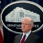 Attorney General Jeff Sessions attends a news conference to announce an international cybercrime enforcement action at the Department of Justice, Thursday, July 20, 2017, in Washington. (AP Photo/Andrew Harnik)