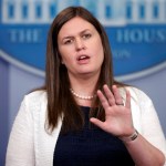 Deputy White House press secretary Sarah Huckabee Sanders speaking during the daily press briefing at the White House in Washington, Thursday, July 20, 2017. (AP Photo/Pablo Martinez Monsivais)