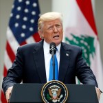 President Donald Trump speaks during a joint news conference with Lebanese Prime Minister Saad Hariri in the Rose Garden of the White House, Tuesday, July 25, 2017, in Washington. (AP Photo/Alex Brandon)