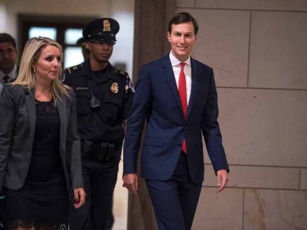 UNITED STATES - JULY 31: Jared Kushner, White House adviser and President Trump's son-in-law, arrives in the Capitol Visitor Center to participate in a lecture series with Hill interns on July 31, 2017. (Photo By Tom Williams/CQ Roll Call)