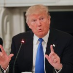 President Donald Trump speaks at a luncheon with GOP leadership, Wednesday, July 19, 2017 in the State Dinning Room of the White House in Washington. (AP Photo/Pablo Martinez Monsivais)
