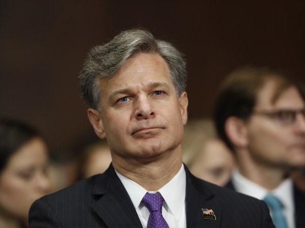 FBI Director nominee Christopher Wray testifies on Capitol Hill in Washington, Wednesday, July 12, 2017, at his confirmation hearing before the Senate Judiciary Committee. (AP Photo/Pablo Martinez Monsivais)