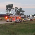 /// Here are the two scene setters our journalist got from the field before it got dark. Like I said, they are just scene setters with a phone camera.KENOSHA NEWS PHOTO BY TERRY FLORESThanks,Mike LarsenManaging EditorKenosha (Wis.) News262-656-6337