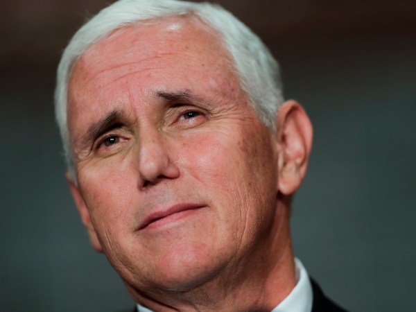 U.S. Vice President Mike Pence gives a speech at the Buenos Aires Stock Exchange, in Argentina, Tuesday, Aug. 15, 2017. Pence is on a official visit to Argentina until Wednesday, when he will be heading to Chile on a week-long visit to Latin America.(AP Photo/Victor R. Caivano)
