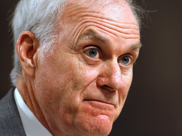 Richard Spencer attends a hearing of the Senate Armed Services committee on his nomination to be the Secretary of the Navy, Tuesday, July 11, 2017, on Capitol Hill. (AP Photo/Jacquelyn Martin)