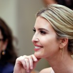 Ivanka Trump smiles in the Roosevelt Room of the White House in Washington, Wednesday, Aug. 2, 2017, during an event for military spouses to discuss the problems they face with employment, as part of "American Dream Week." (AP Photo/Alex Brandon)