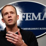 Federal Emergency Management Agency (FEMA) Administrator Brock Long speaks during a news conference in Washington, Thursday, Aug. 31, 2017, about Harvey’s devastating flooding. (AP Photo/Jacquelyn Martin)