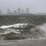 The winds and sea are whipped up off of the Rickenbacker Causeway in Miami as Hurricane Irma approaches, Mike Stocker, South Florida Sun-Sentinel ...SOUTH FLORIDA OUT; NO MAGS; NO SALES; NO INTERNET; NO TV...