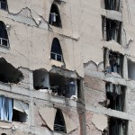 A damage building after a earthquake in Mexico City, Tuesday, Jan. 19, 2017. A powerful earthquake has jolted Mexico, causing buildings to sway sickeningly in the capital on the anniversary of a 1985 quake that did major damage. (AP Photo/Rebecca Blackwell)