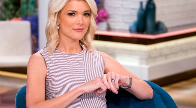 Megyn Kelly poses on the set of her new show, "Megyn Kelly Today" at NBC Studios on Thursday, Sept, 21, 2017, in New York. Kelly's  talk show debuts Monday, Sept. 25, at 9 a.m. EDT. (Photo by Charles Sykes/Invision/AP)