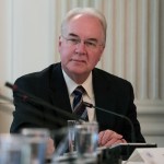 Secretary of Health and Human Services Tom Price attends an Opioid roundtable discussion in Washington, Thursday, Sept. 28, 2017. Melania Trump has invited experts and people affected by addiction to opioids to the White House for a listening session and discussion about the epidemic. (AP Photo/Carolyn Kaster)