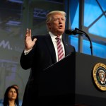 President Donald Trump speaks to the National Association of Manufactures at the Mandarin Oriental hotel, Friday, Sept. 29, 2017, in Washington. (AP Photo/Evan Vucci)