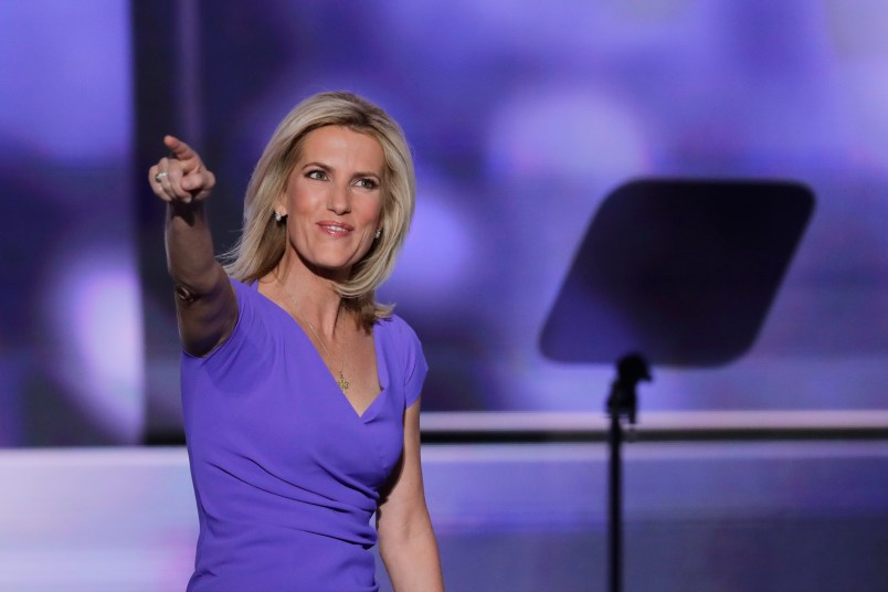 Conservative political commentator Laura Ingraham walks on stage during the third day of the Republican National Convention in Cleveland, Wednesday, July 20, 2016. (AP Photo/J. Scott Applewhite)