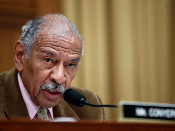 Rep. John Conyers, D-Mich., speaks during a hearing of the House Judiciary Subcommittee on Crime, Terrorism, Homeland Security, and Investigations, on Capitol Hill, Tuesday, April 4, 2017 in Washington. (AP Photo/Alex Brandon)