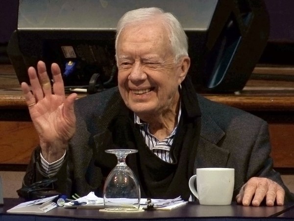 /// For BC-US--Jimmy CarterCAPTION:Activists, peacemakers and community leaders from 31 countries joined President Jimmy Carter on Tuesday, May 9, 2017, for the annual Human Rights Defenders Forum at The Carter Center in Atlanta to discuss the rise in authoritarianism and the protection of human rights. (AP Photo/Alex Sanz)[unknown.png][unknown_1.png]ALEX SANZASSOCIATED PRESS TELEVISION NEWSASANZ@AP.ORG[cid:9C7A948F-B087-46B5-8B2C-5D092666A45E] [cid:B9675EFD-0439-4946-B525-D658ECECC905] 101 MARIETTA STREET NWATLANTA, GA 30303(404) 353-5439ASSOCIATED PRESS TELEVISION NEWS IS THE INTERNATIONAL TELEVISION DIVISION OF THE ASSOCIATED PRESS, THE WORLD'S OLDEST AND LARGEST NEWSGATHERING ORGANIZATION. VIDEO CAPTURED BY THE ASSOCIATED PRESS CAN BE SEEN BY OVER HALF OF THE WORLDS POPULATION ON ANY GIVEN DAY.CLICK HERE TO SEND NEWS TIPS, DOCUMENTS OR OTHER FILES SECURELY AND CONFIDENTIALLY TO AP.