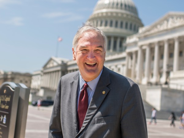 UNITED STATES - AUGUST 02: Sen. Luther Strange, R-Ala., talks with a reporters on the East Front of the Capitol on August 2, 2017. (Photo By Tom Williams/CQ Roll Call)