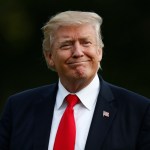 President Donald Trump walks from Marine One across the South Lawn to the White House in Washington, Wednesday, Aug. 30, 2017, as he returns from Springfield, Mo. (AP Photo/Carolyn Kaster)