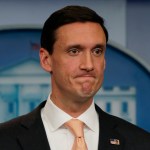 Homeland Security Adviser Tom Bossert pauses as he speaks during a news briefing at the White House, in Washington, Thursday, Aug. 31, 2017. (AP Photo/Carolyn Kaster)