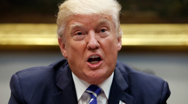 President Donald Trump speaks during a meeting with Congressional leaders and administration officials on tax reform, in the Roosevelt Room of the White House, Tuesday, Sept. 5, 2017, in Washington. (AP Photo/Evan Vucci)