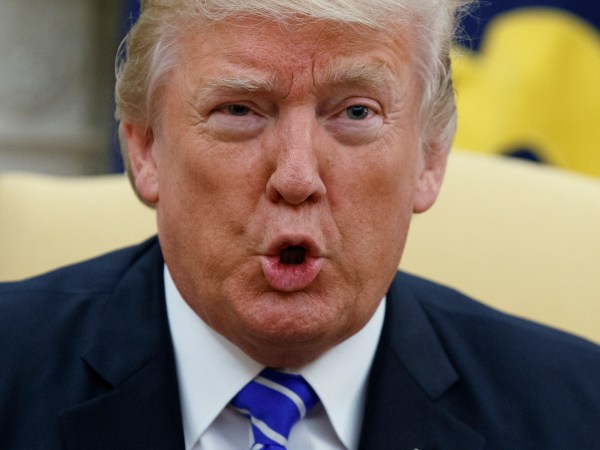 President Donald Trump speaks during a meeting with Congressional leaders in the Oval Office of the White House, Wednesday, Sept. 6, 2017, in Washington. (AP Photo/Evan Vucci)