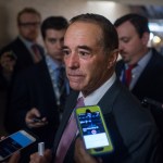 UNITED STATES - SEPTEMBER 06: Rep. Chris Collins, R-N.Y., leaves a meeting of the House Republican Conference in the Capitol on September 6, 2017. (Photo By Tom Williams/CQ Roll Call)